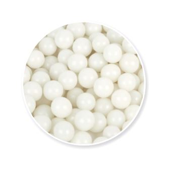Picture of WHITE SUGAR PEARLS 1CM X 1 GRAM